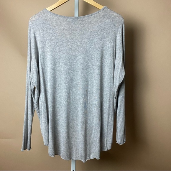 Urban Outfitters Silence + Noise Medium Faux Wrap Top Flowy Slouchy Boho V Neck - Picture 3 of 6